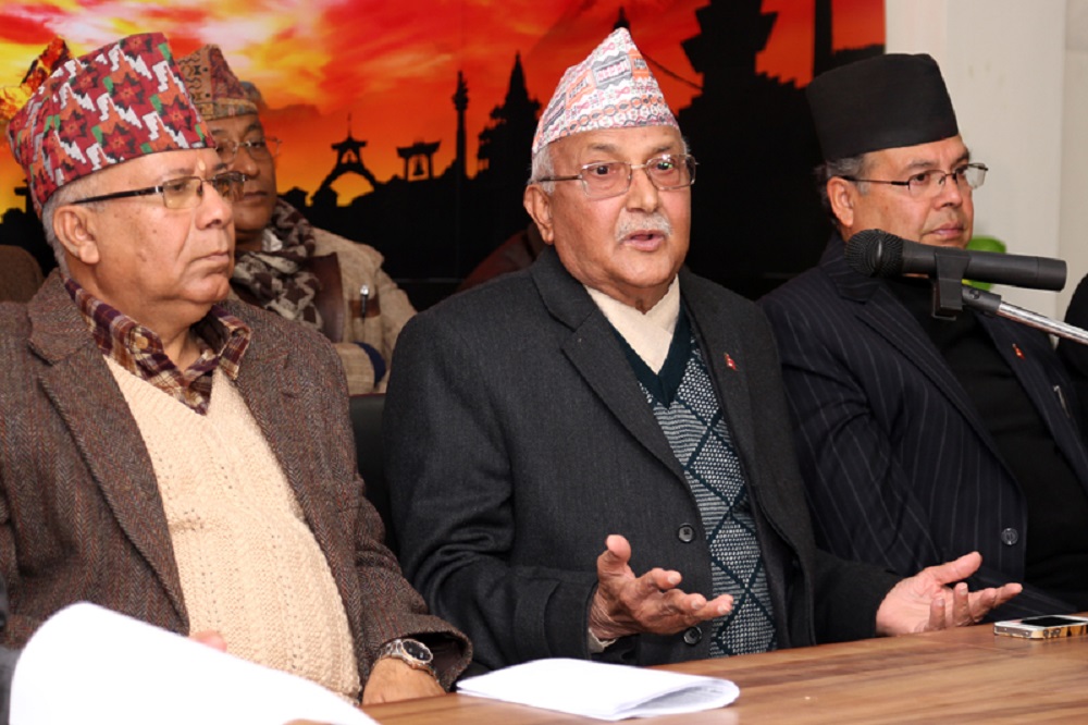 नेपाल निवास पुगे ओली पक्षका नेताहरु