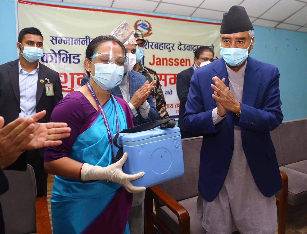 जोन्सन एन्ड जोन्सन खोप अभियान प्रधानमन्त्रीद्वारा शुभारम्भ