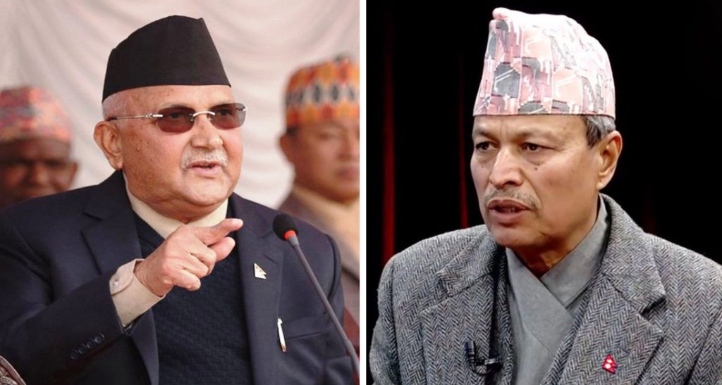 ओलीले रावललाई भने ‘हतारिएर किन राजीनामा दिएको ? सल्लाह गर्नुपर्ने’