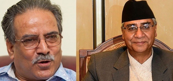 बालुवाटारमा प्रधानमन्त्री देउवा र प्रचण्डबीच भेटवार्ता