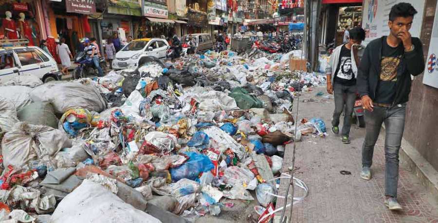 उपत्यका टोलहरु फोहोरको डङ्गुरले भरिन थाले