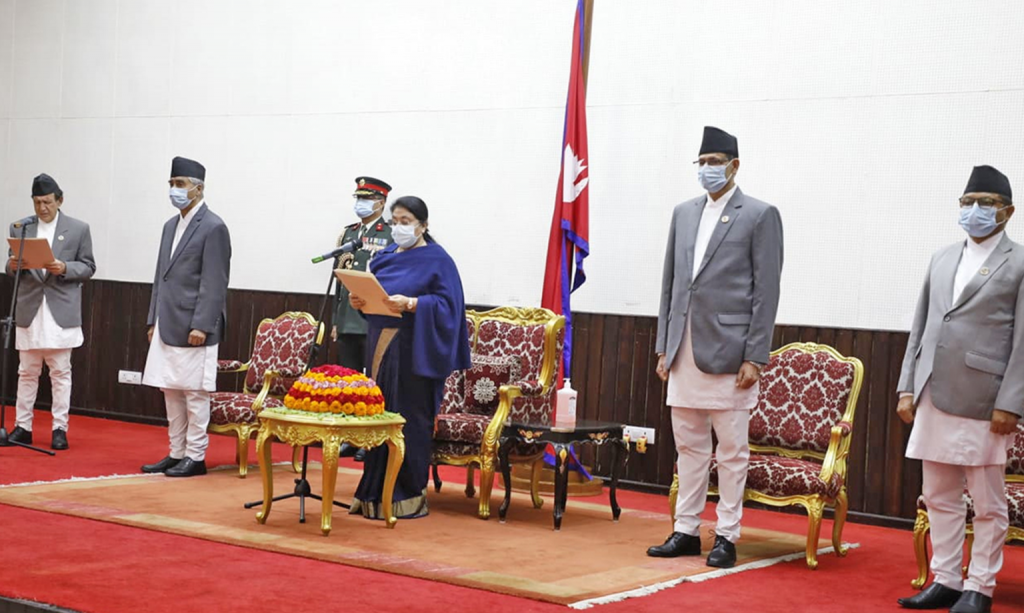 नेता खड्काद्वारा परराष्ट्रमन्त्री पदको शपथ ग्रहण