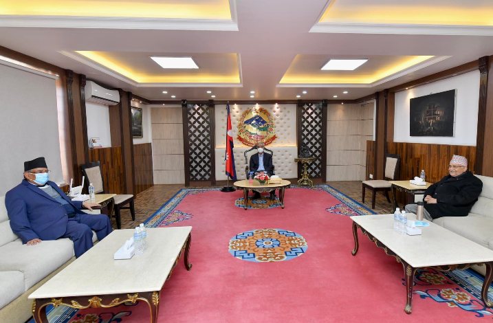 ओली र दाहालबीच छलफल, एमसीसीलाई चुनावपछि मात्रै अघि बढाउने गरी प्रस्ताव गर्न दाहालको आग्रह