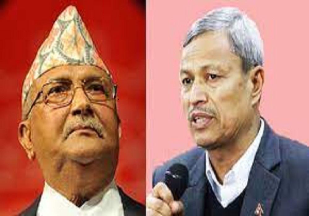 भीम रावल अनुशासनहीन ढंगले हिरो बन्न खोजेको  अध्यक्ष ओलीको आरोप