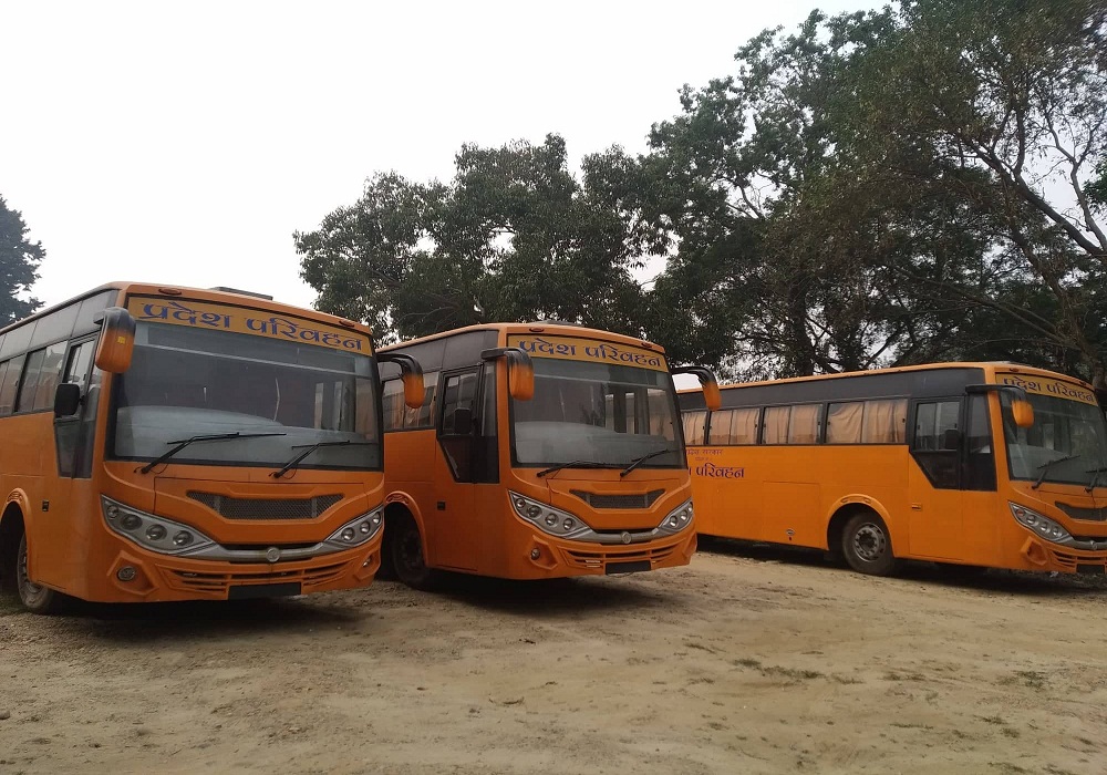 मधेस प्रदेश सरकारले खरिद गरेका बस नचलाउने निर्णय