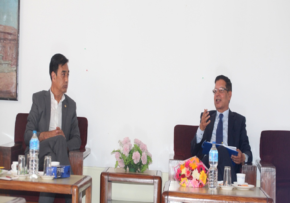 जलविद्युत र पर्यटनमा आकर्षित गर्न चेम्बरले राजदूत शर्मालाई गरे आग्रह