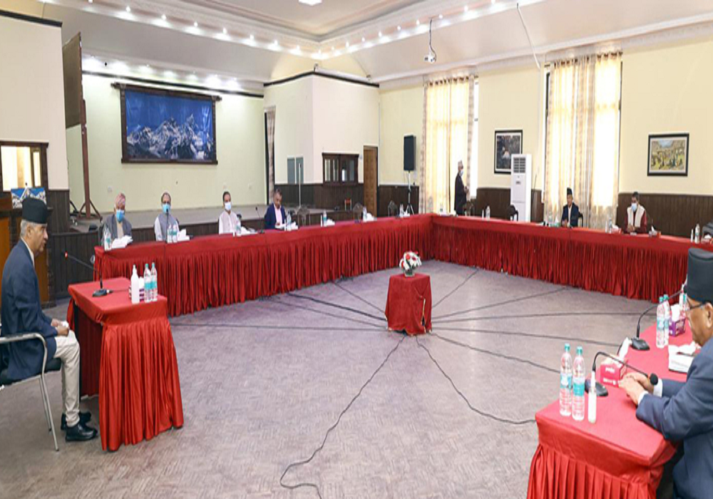 बालुवाटारमा  सत्ता गठबन्धनको बैठक जारी
