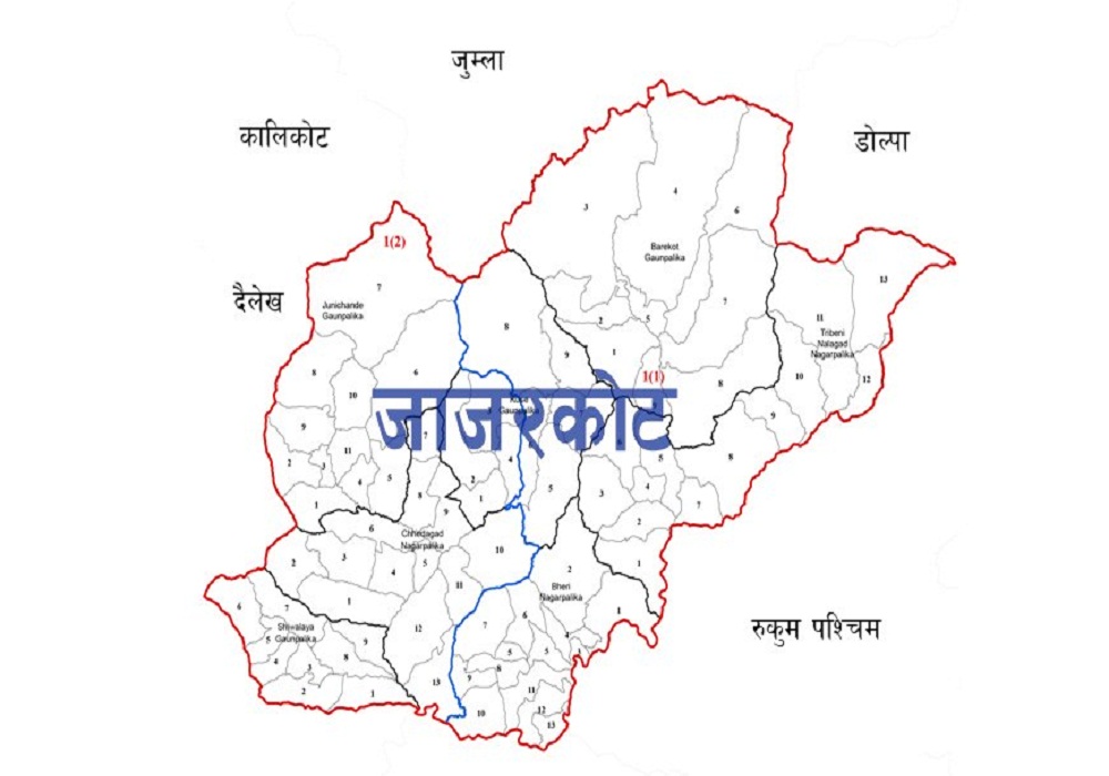 जाजरकोटमा हावाहुरीका कारण ६ वटा घरमा क्षति