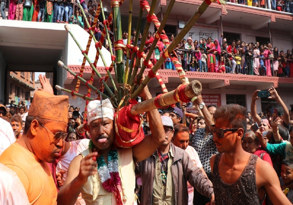 बोडेमा आज जिब्रो छेड्ने जात्रा  : नवौँ पटक जिब्रो छेडाउँदै बुद्धकृष्ण