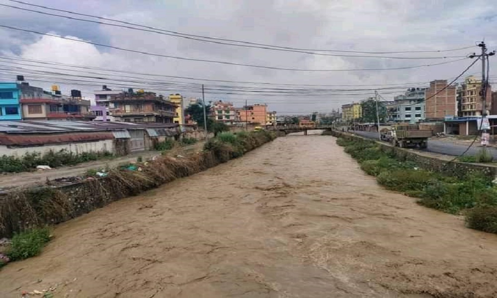 The Condition of hanumante river after rainfall..