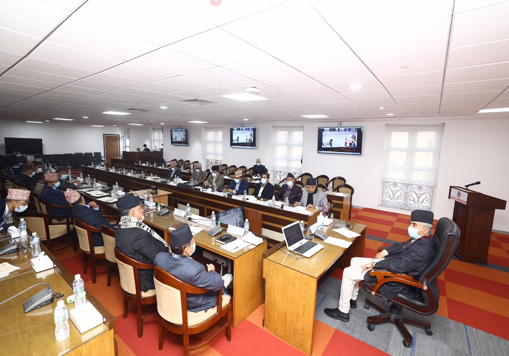 मन्त्रिपरिषद्को बैठक  बस्दै
