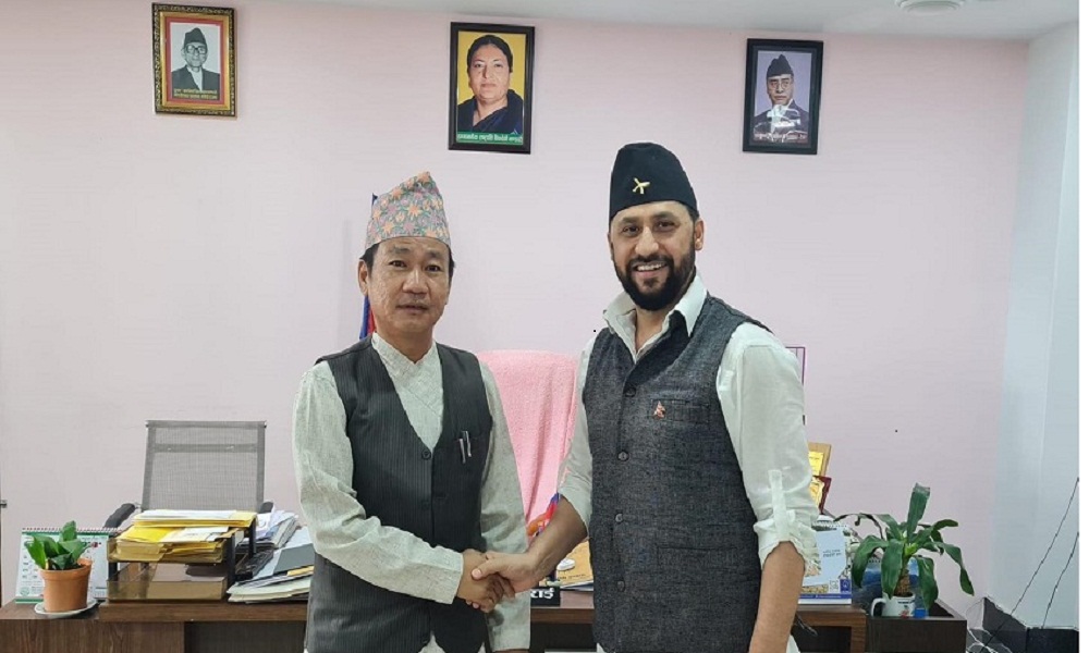 रवि लामिछाने र मेयर हर्क साम्पाङबीच भेटवार्ता