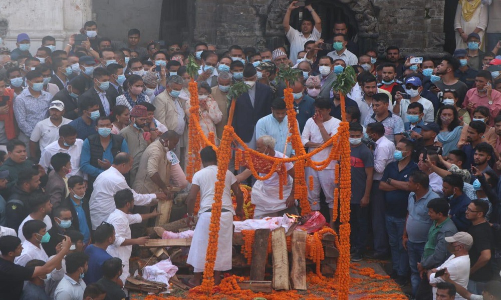 प्रदीप गिरिको अन्त्येष्टि राजकीय सम्मानका साथ