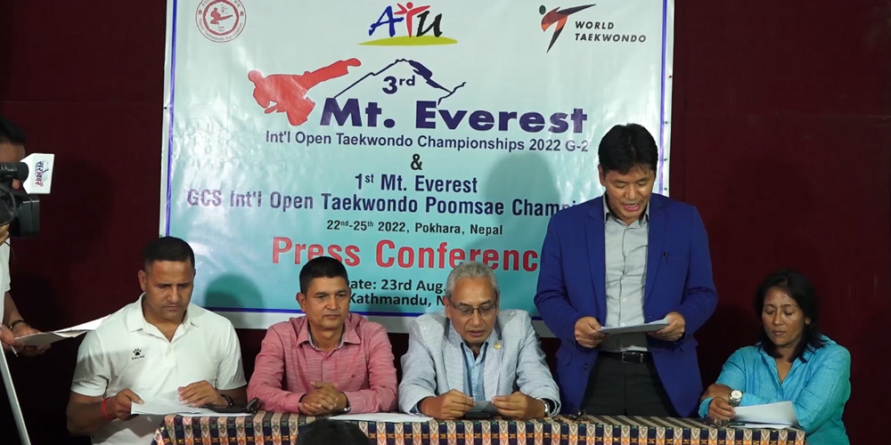 तेस्रो संस्करणको माउन्ट एभरेष्ट इन्टरनेशनल ओपन तेक्वान्दो च्याम्पियनसिप असोजको पहिलो साता आयोजना हुने