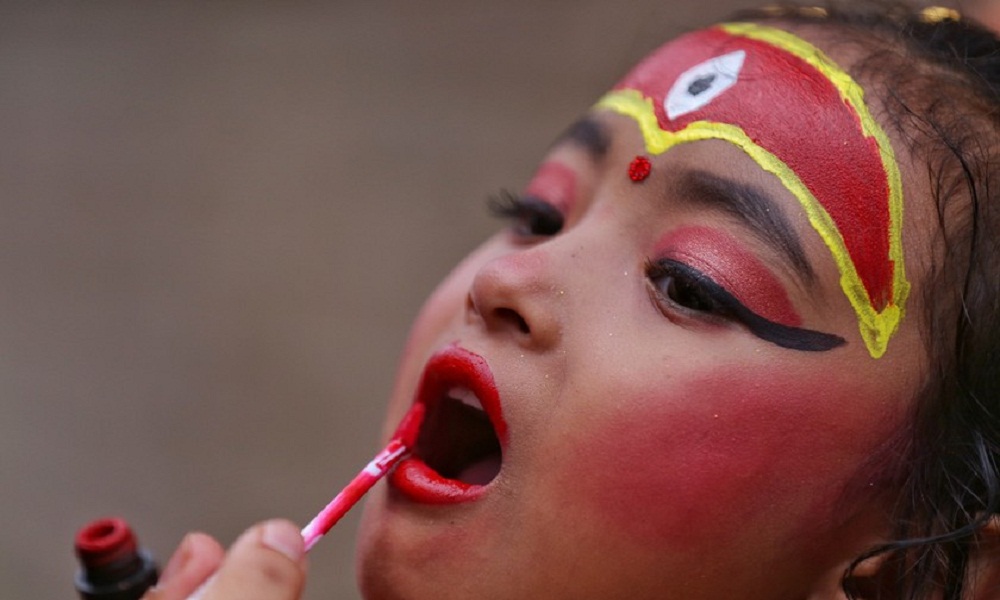 वसन्तपुरमा कुमारीको पूजा  (तस्विरहरु )
