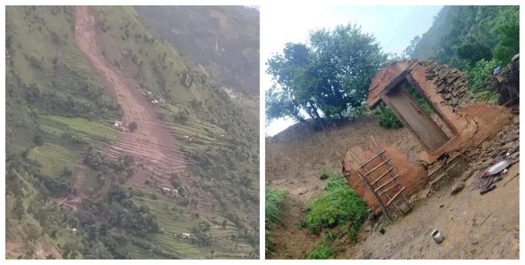 अछाम : पहिरोमा ज्यान गुमाएकाको सामूहिक दाहसंस्कार