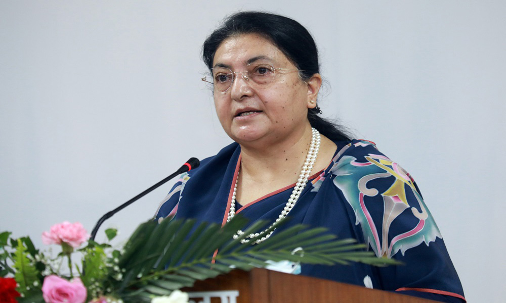 नेपाली सांस्कृतिक वैभवलाई विश्वसामु चिनाउन आवश्यक : राष्ट्रपति भण्डारी