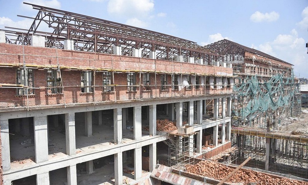 राष्ट्रिय सभा अध्यक्ष तिमिल्सिनाद्वारा निर्माणाधिन संसद भवनको अवलोकन