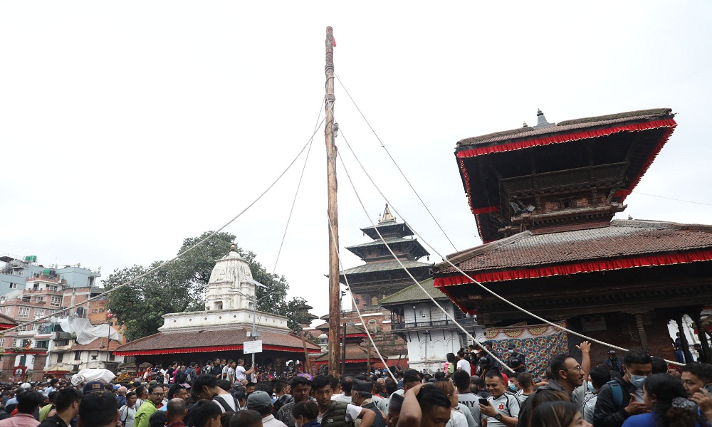 लिंगो ठड्याएसँगै इन्द्रजात्रा सुरु (तस्बिरसहित)