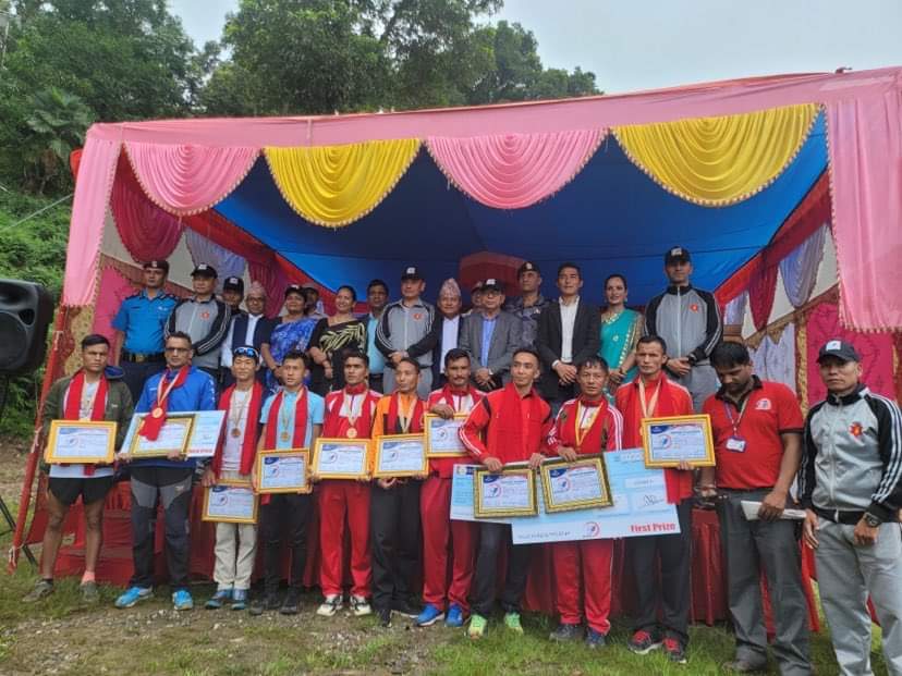 लिगलिगकोट–गोरखा दरबार म्याराथनमा नेपाली सेनाका तीर्थबहादुर पहिलो