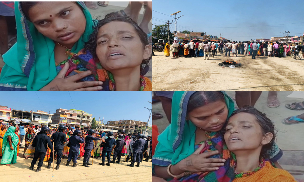 प्रहरी कुटपिटकाे विरोधमा इलाका प्रहरी कार्यालय घेराउ, दर्जनौं राउण्ड अश्रुग्यास प्रहार
