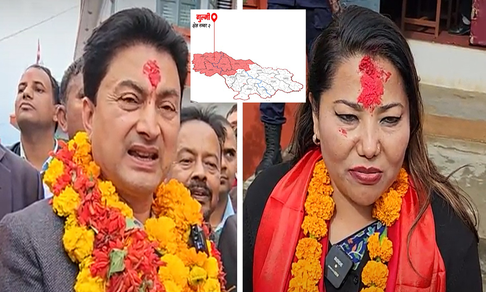 गुल्मी-२ मा गोकर्ण विष्ट र रामकुमारी झाँक्रीबीच कसले मार्ला बाजी ?