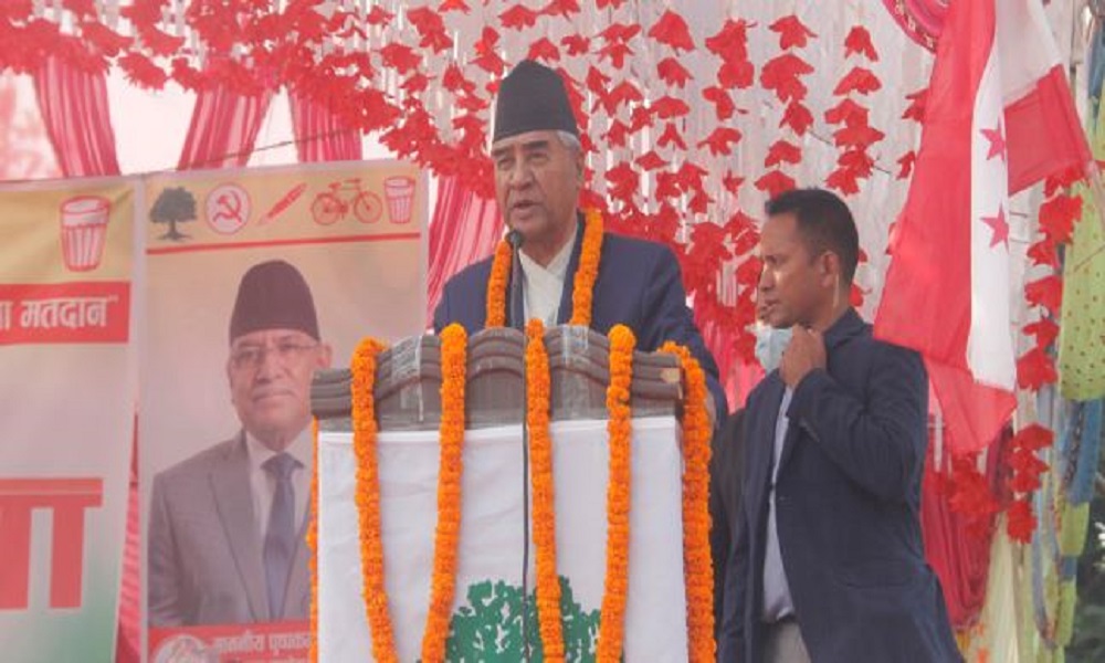 गठबन्धन फुटाउन एकथरी तत्व लागेको छ : प्रधानमन्त्री देउवा