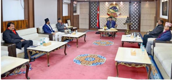 सत्ता साझेदार दलका शीर्ष नेताको बैठक बालुवाटारमा जारी