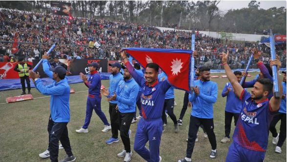 यूएईलाई ९ रनलाई पराजित गर्दै नेपाल विश्वकप छनोटमा प्रवेश