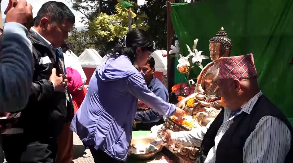 शान्तिका अग्रदूत सिद्धार्थ गौतमको २५६७ औं जयन्ती बुद्धको पूजाआराधना  गरी मनाइयो