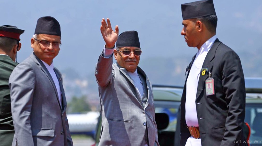 प्रधानमन्त्री दाहाल स्वदेश फिर्ता