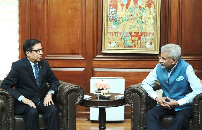 नेपाली राजदूत शर्माले भेटे भारतीय विदेशमन्त्री जयशंकरलाई