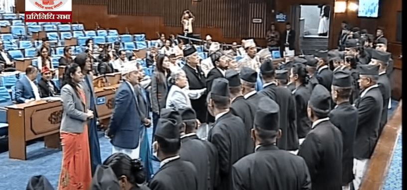 एमालेको विरोध पछि प्रतिनिधि सभाको बैठक स्थगित