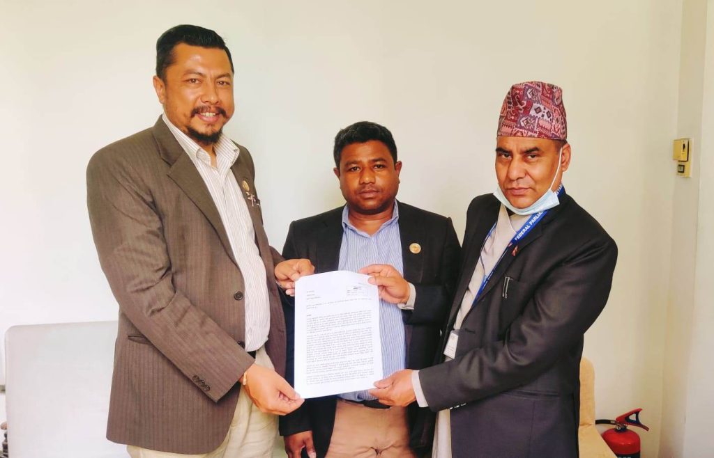 महामारी नियन्त्रणको पूर्वतयारीको माग गर्दै संकल्प प्रस्ताव दर्ता